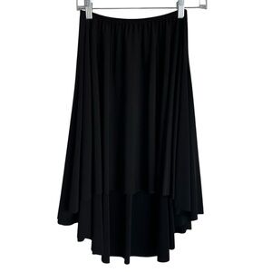 Body Wrappers Black High-Low Dance Skirt Size M